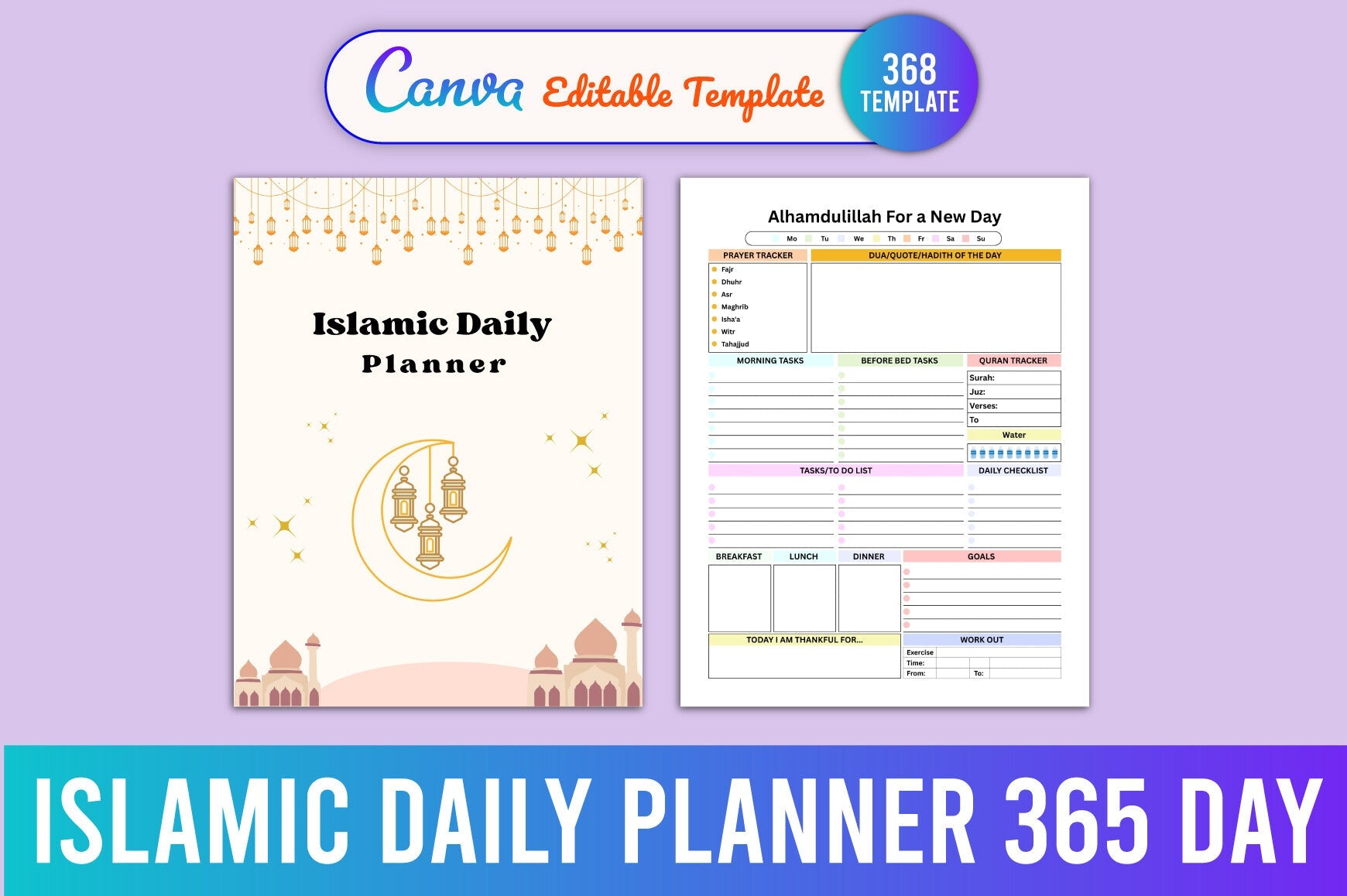 Islamic Daily 365-Day Planner