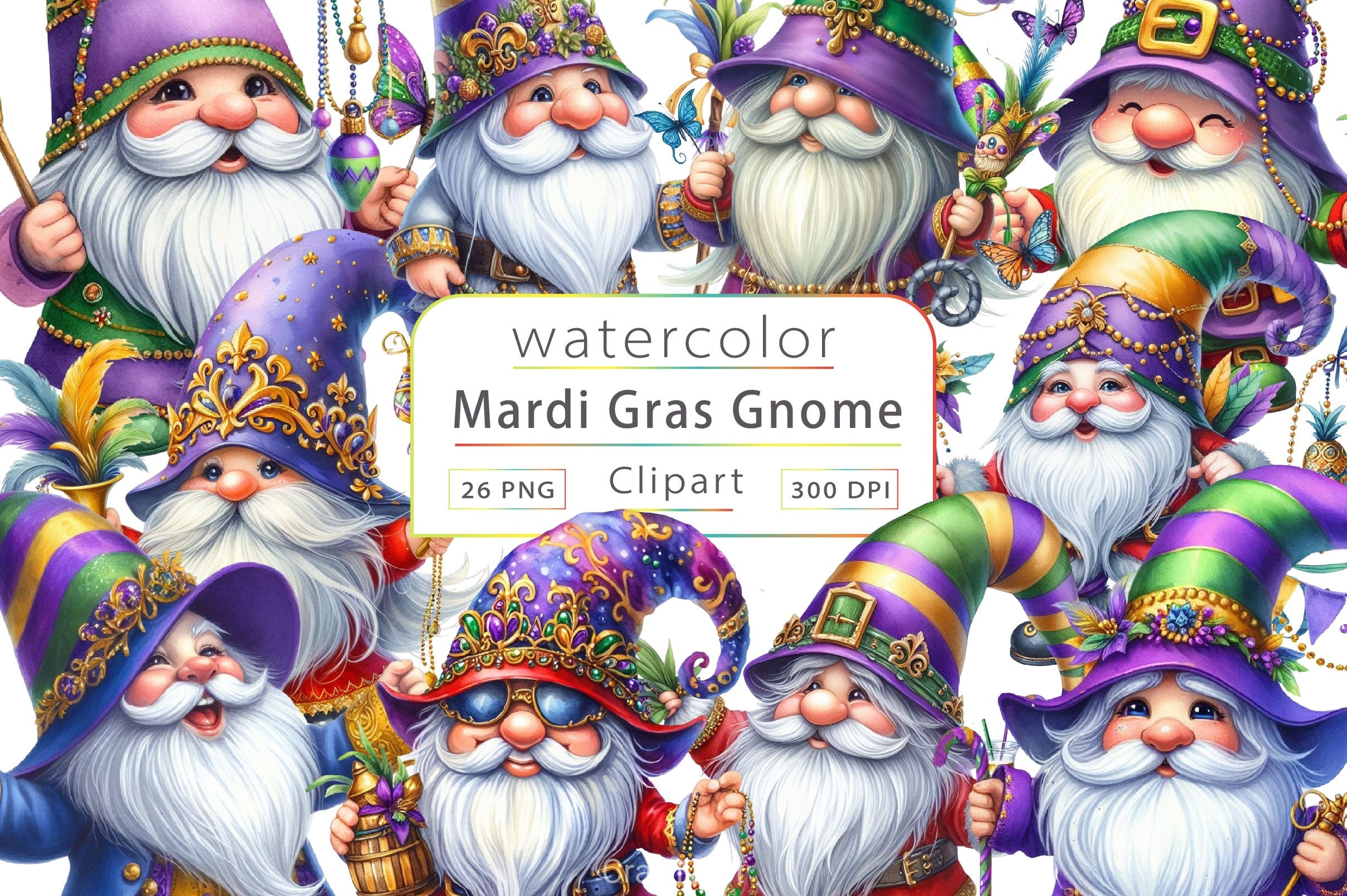 Mardi Gras Clipart Bundle 6