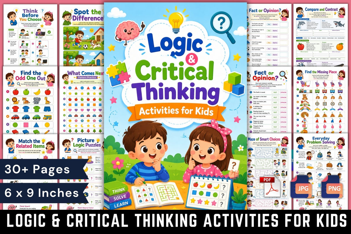 Logic Critical Thinking Activities For Kids