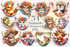 Summer Animals In Hammock Clipart Bundle