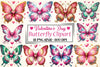 Valentine Butterfly Clipart Bundle