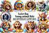 Easter Animal Hole Clipart Bundle