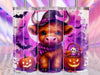 Halloween Highland Cow Tumbler Wrap Bundle 1