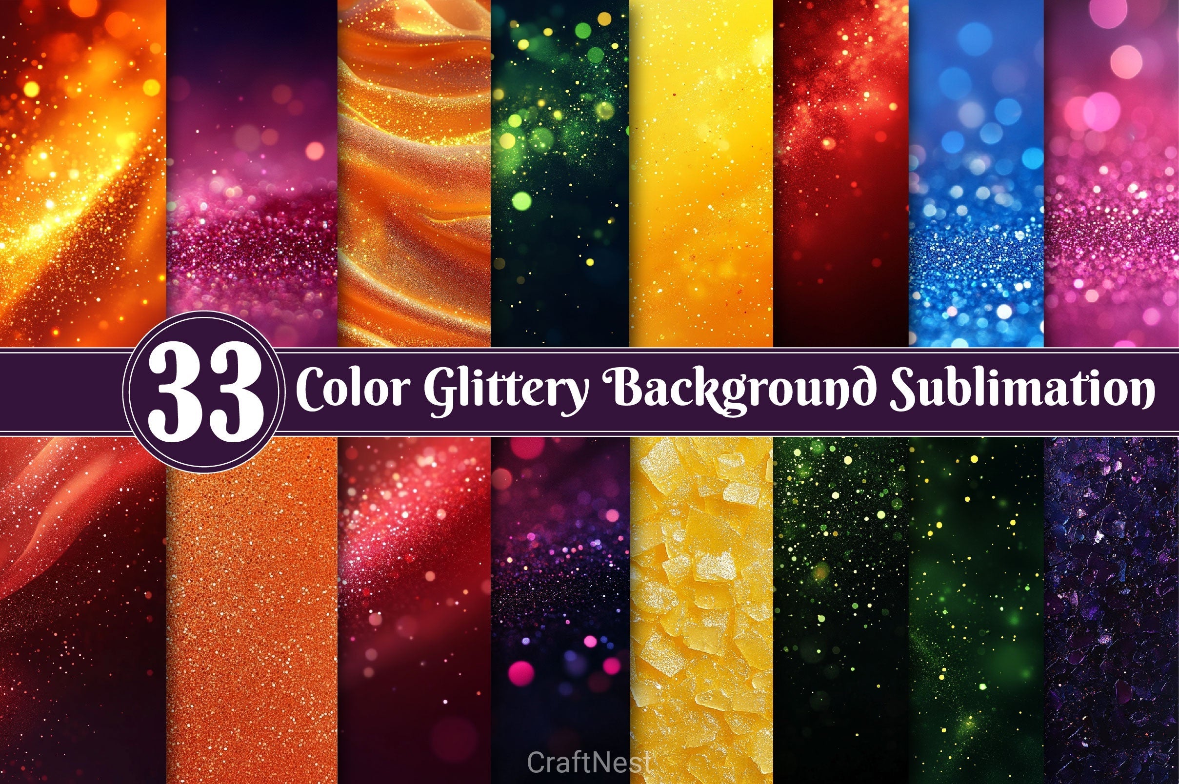 Color Glittery Background