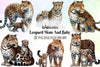 Leopard Mom & Baby Clipart Bundle