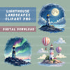 Lighthouses Clipart Bundle