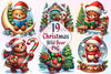 Christmas Wild Bears Clipart Bundle 2