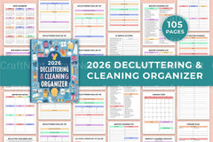 Decluttering and Cleaning Organizer KDP - CraftNest - Digital Crafting and Art