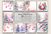 Pink Christmas Background Papers