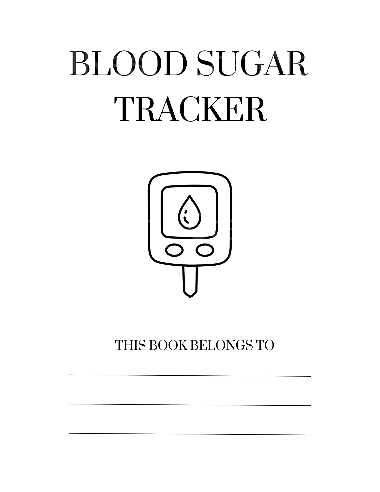Blood Sugar Tracker Template Canva - CraftNest - Digital Crafting and Art