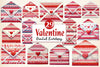 Valentine Crochet Envelopes Clipart Bundle