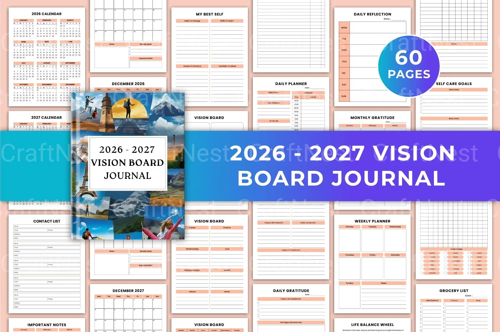 Vision Board Inspiration - CraftNest - Digital Crafting and Art