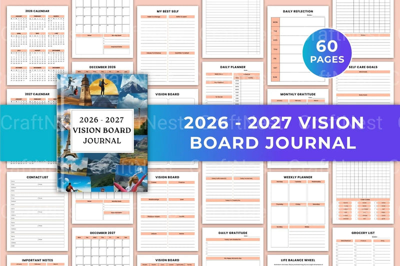 Vision Board Inspiration - CraftNest - Digital Crafting and Art