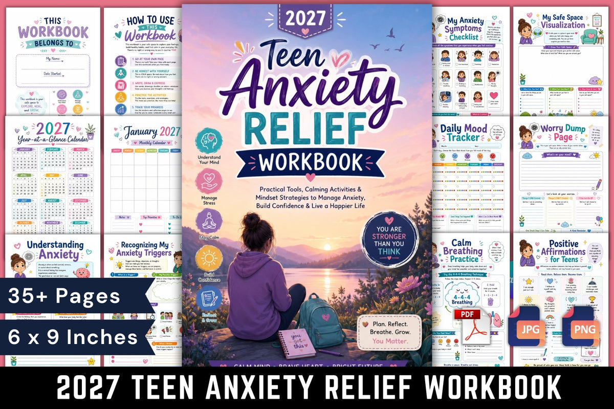 Teen Anxiety Relief Workbook 2027