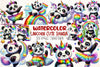 Unicorn Panda Clipart Bundle