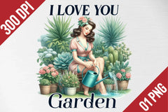I Love You Garden Clipart Bundle - CraftNest - Digital Crafting and Art