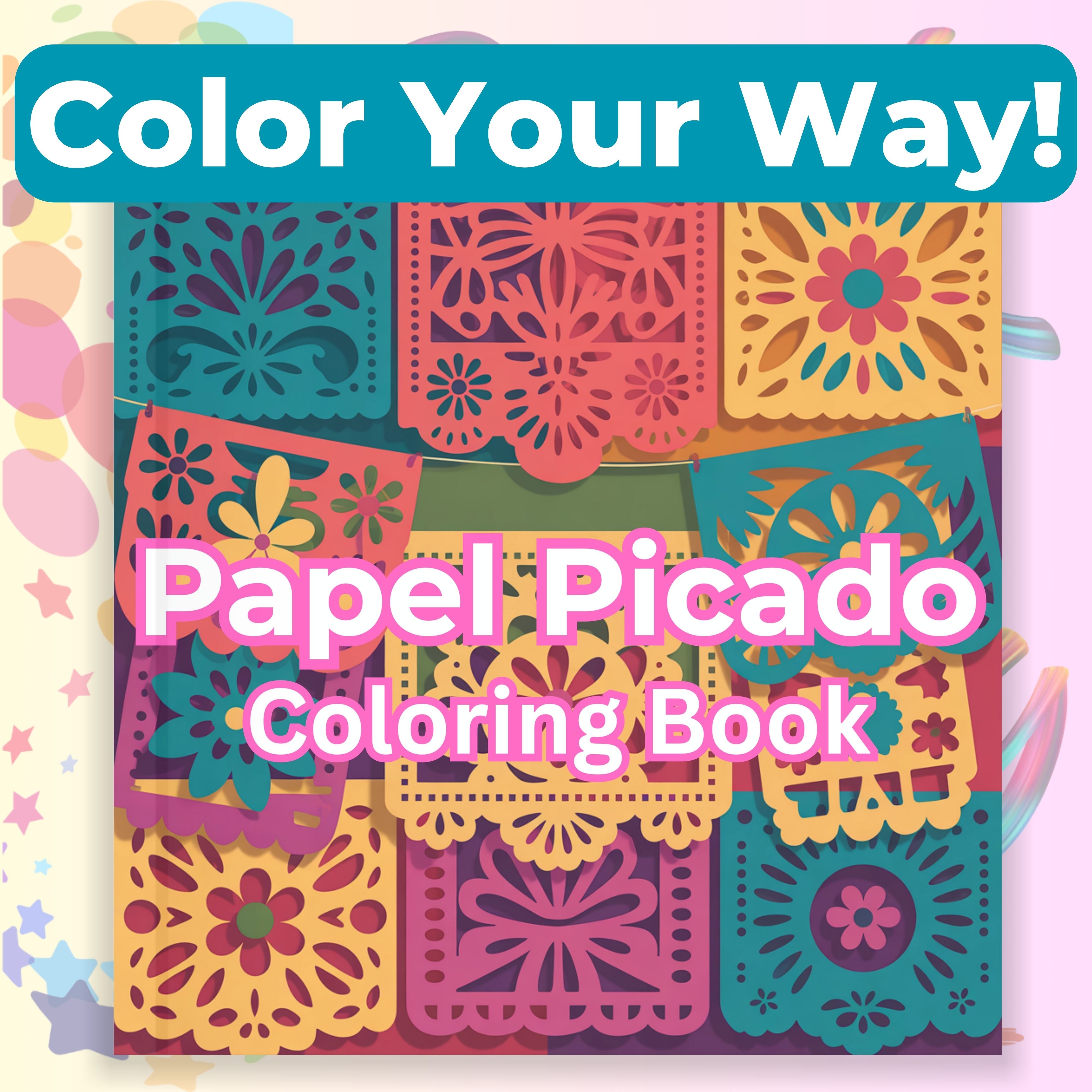 Papel Picado Coloring Books Bundle