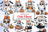 Cute Ghost Halloween Clipart Bundle