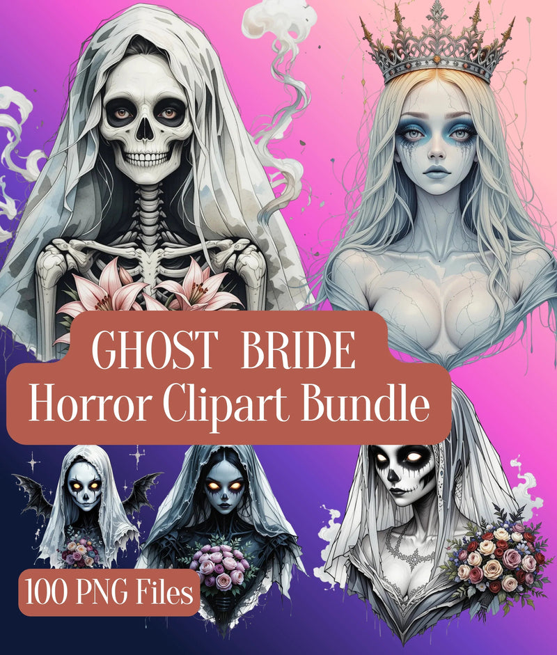 Ghost Bride Clipart Bundle - CraftNest - Digital Crafting and Art