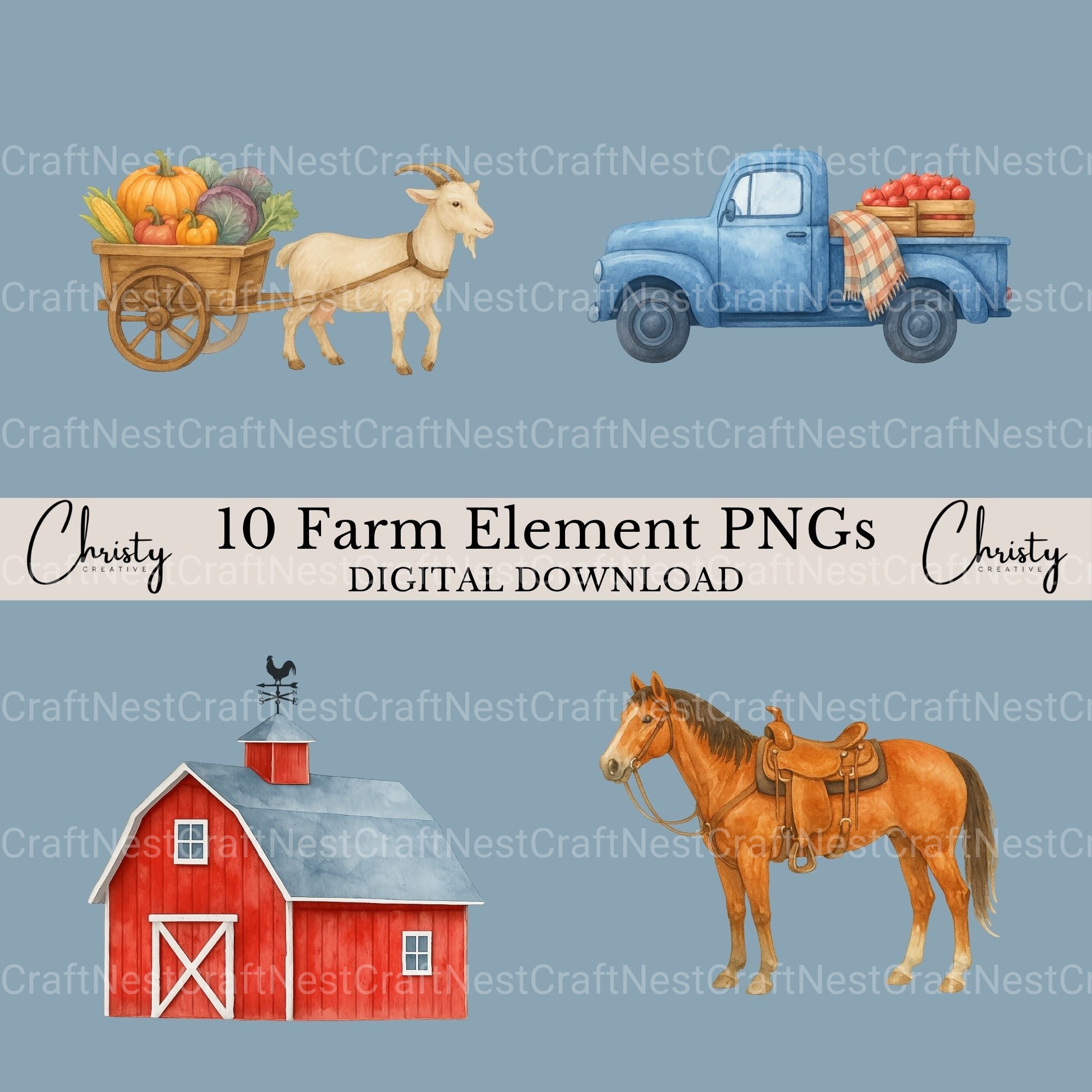 Farm 1 Clipart Bundle