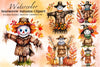 Scarecrow Autumn Clipart Bundle