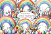 Easter Rainbow Clipart Bundle