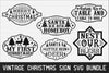 Vintage Christmas Sign SVG Bundle