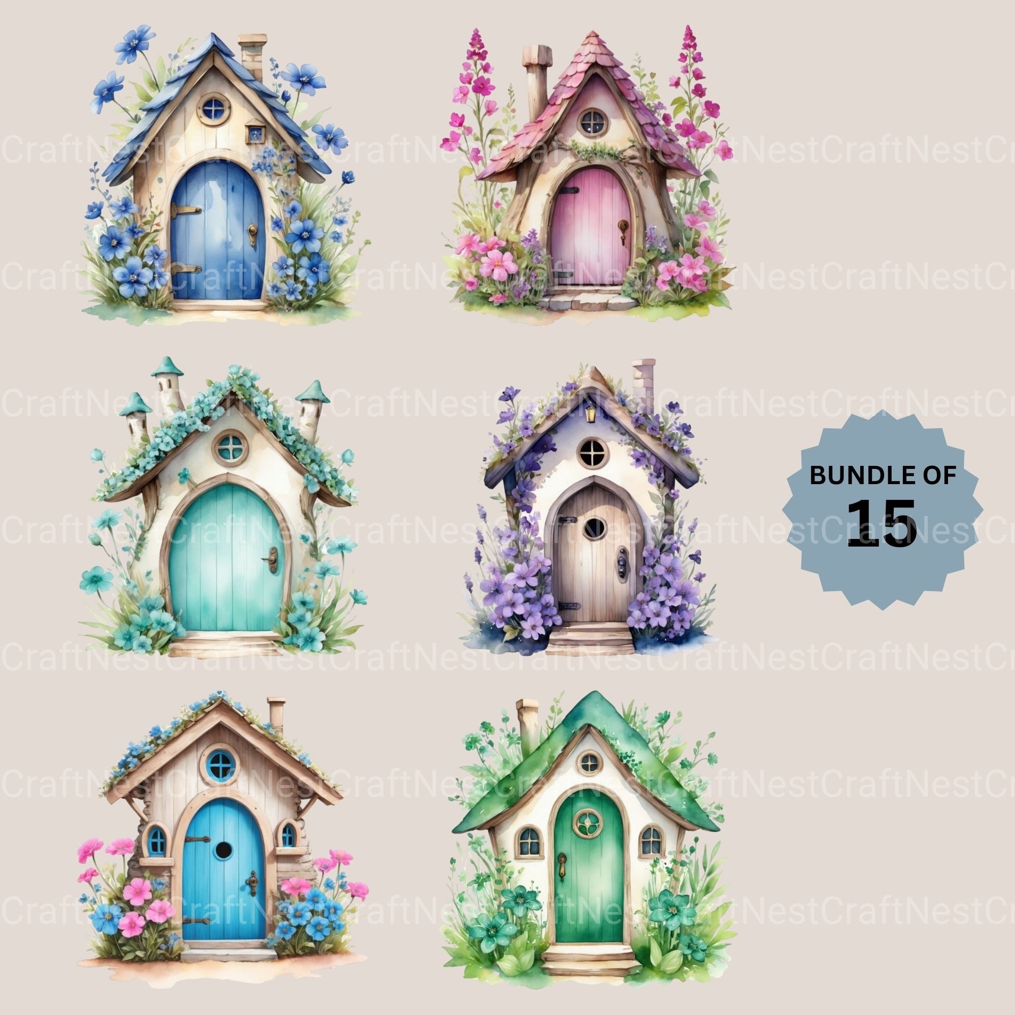 Houses Clipart Bundle 3
