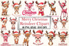 Reindeer Christmas Clipart Bundle