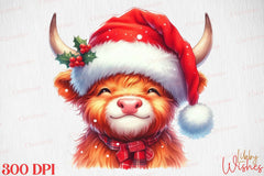 Christmas Highland Clipart Bundle - CraftNest - Digital Crafting and Art