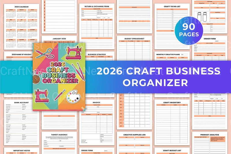 Craft Business Organizer for Efficient Management - CraftNest - Digital Crafting and Art