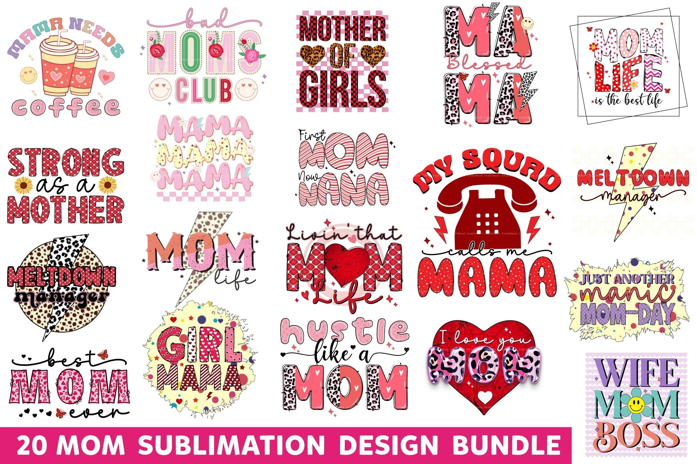 Mom Clipart Bundle