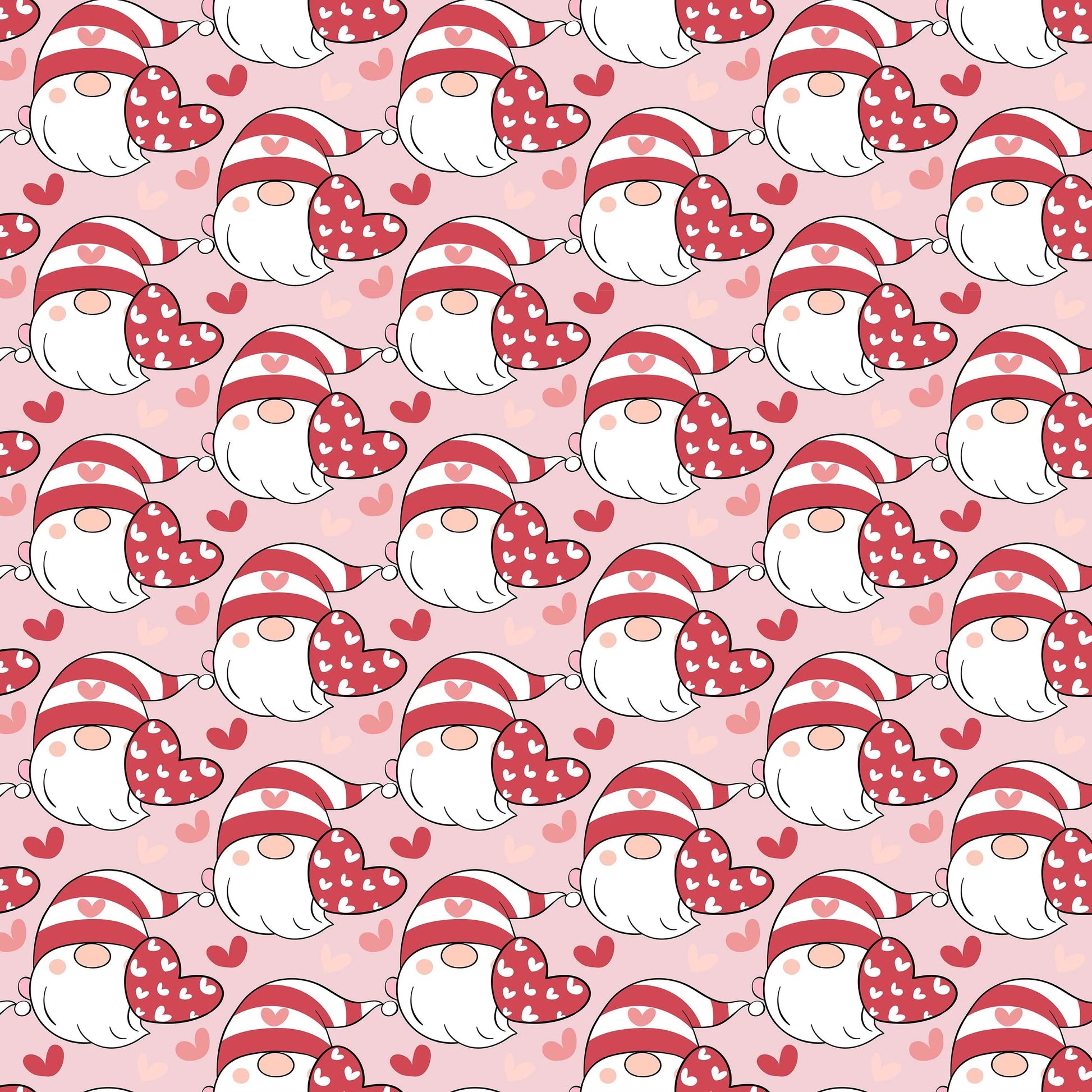 Valentines Day Gnome Seamless Digital Paper - CraftNest - Digital Crafting and Art