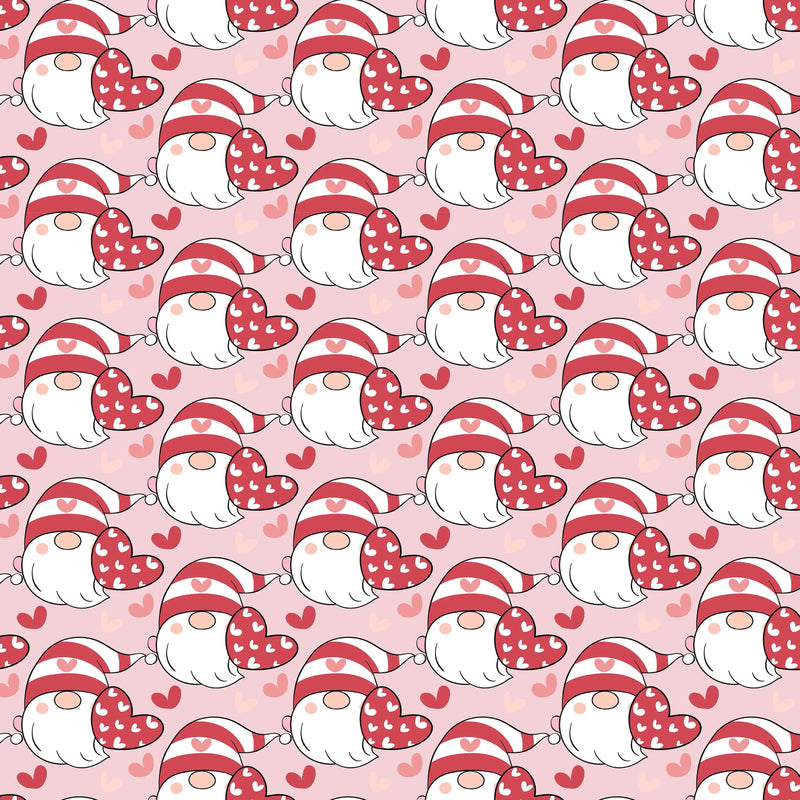 Valentines Day Gnome Seamless Digital Paper - CraftNest - Digital Crafting and Art
