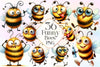 Funny Bee Clipart Bundle 3