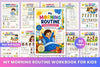 My Morning Routine For Kids Workbook