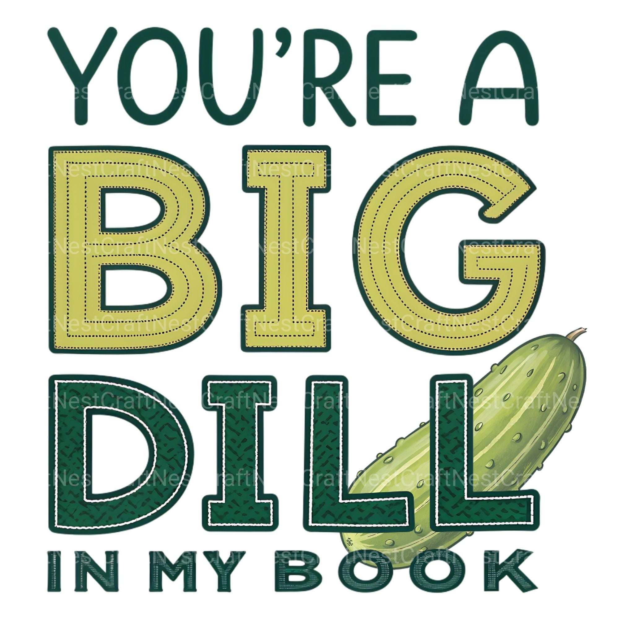 You'Re A Big Dill In My Book Clipart Bundle