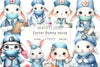 Easter Bunny Nurse Clipart Bundle 2