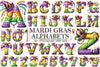 Mardi Gras Alphabet Clipart Bundle