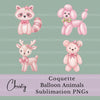 Balloon Animals Coquette Clipart Bundle