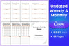 Weekly and Monthly Planner