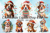 Christmas Lights Dog Clipart Bundle
