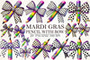 Mardi Gras Pencil Bow Clipart Bundle