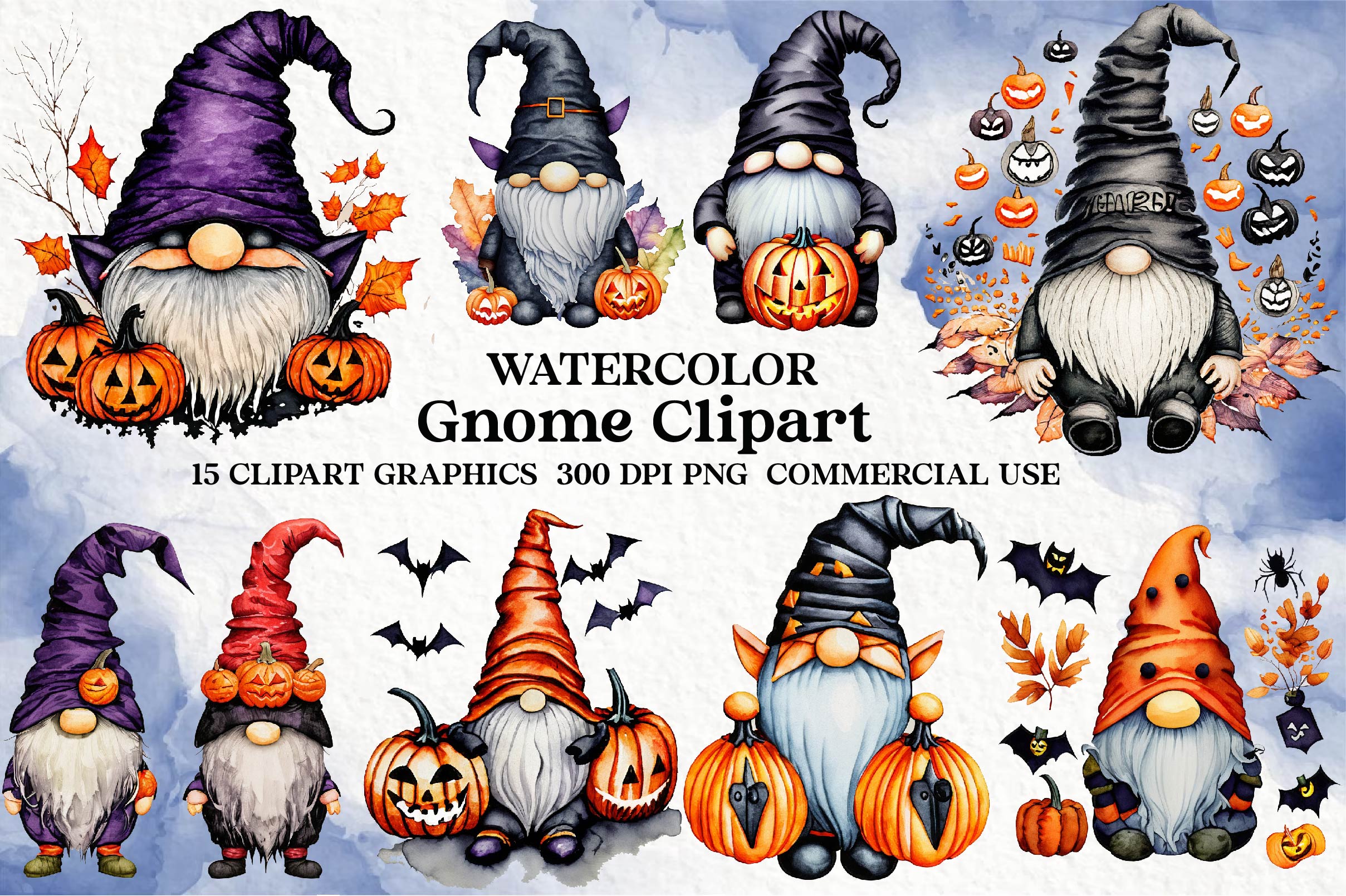 Gnome Clipart Bundle