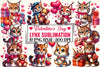Valentine's Day Lynx Clipart Bundle