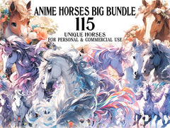 Anime Horses Clipart - CraftNest