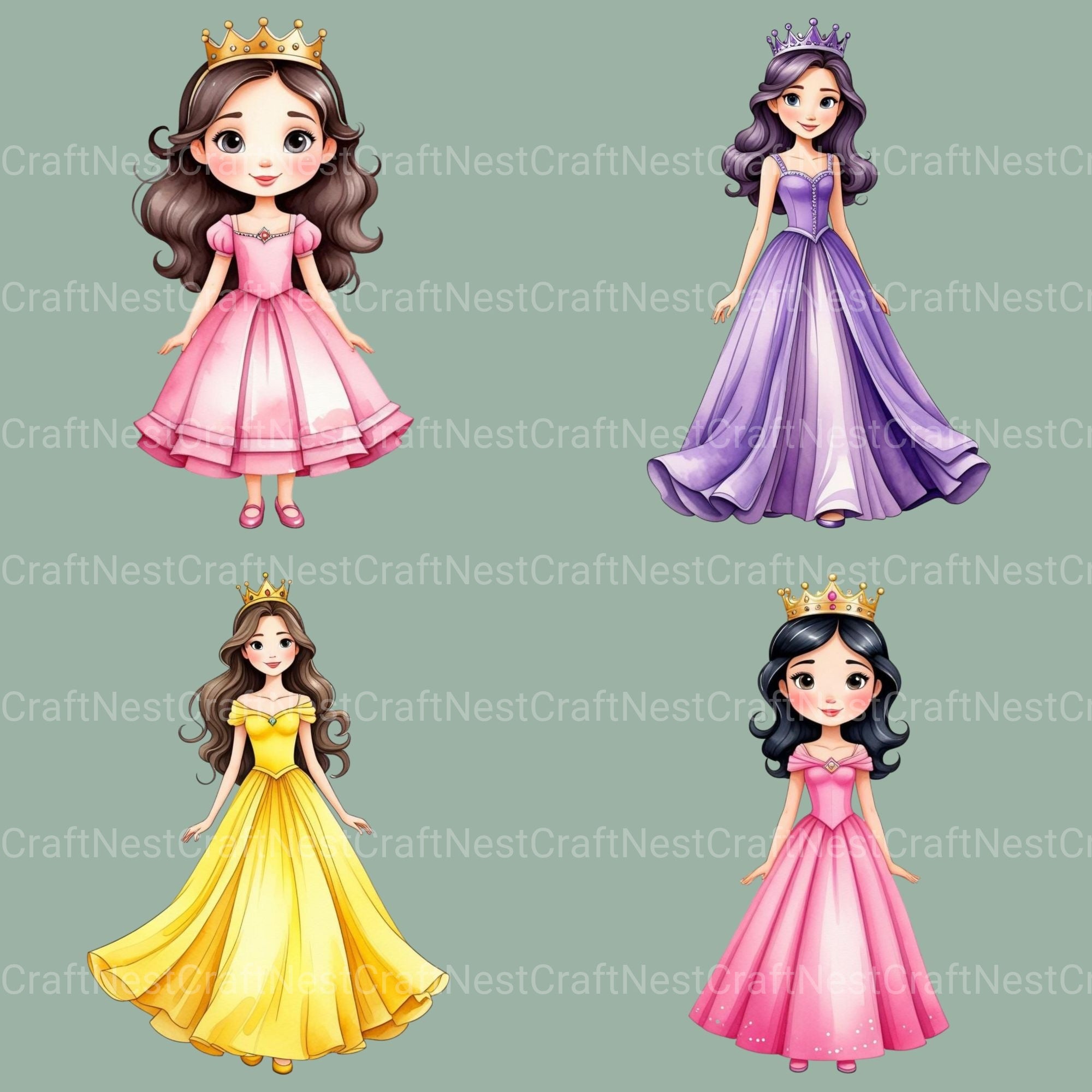 Princesses Clipart Bundle