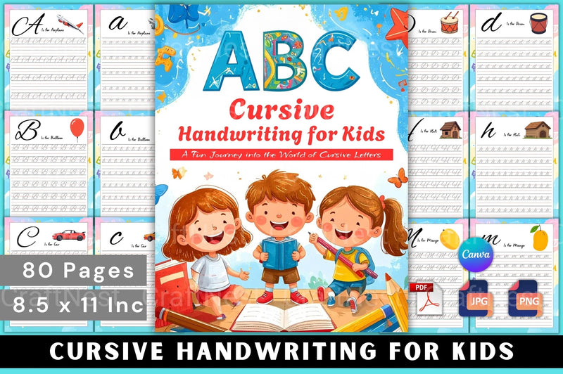 Cursive Handwriting Practice for Kids - CraftNest - Digital Crafting and Art