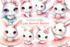 Cute Ballet Bunny Clipart Bundle 2