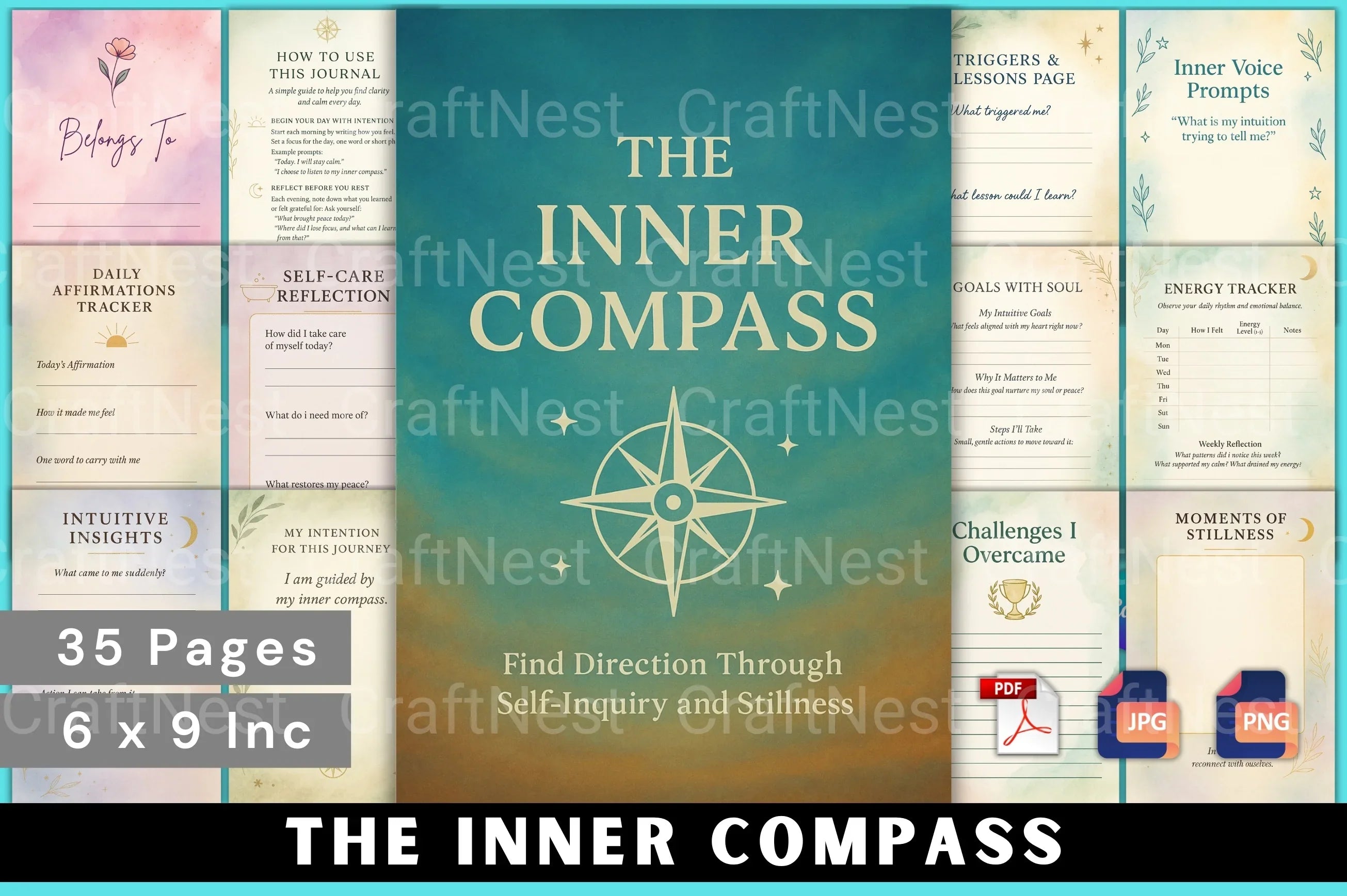 The Inner Compass: A Guide to Self-Discovery - CraftNest - Digital Crafting and Art